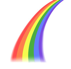 Rainbow ray. vector