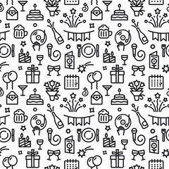 celebrations seamless pattern