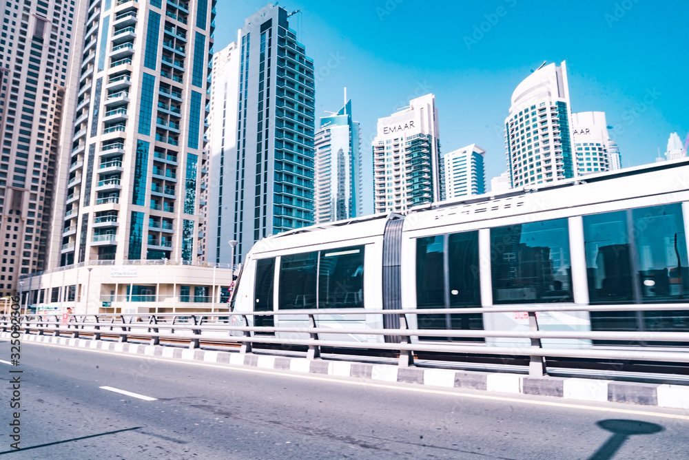 Wall mural Dubai downtown skyline