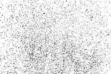 Black Grainy Texture Isolated On White Background. Dust Overlay. Dark Noise Granules. Digitally Generated Image. Vector Design Elements, Illustration, Eps 10.