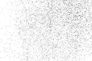 Black Grainy Texture Isolated On White Background. Dust Overlay. Dark Noise Granules. Digitally Generated Image. Vector Design Elements, Illustration, Eps 10.