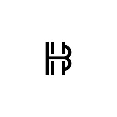 HB logo icon design template elements