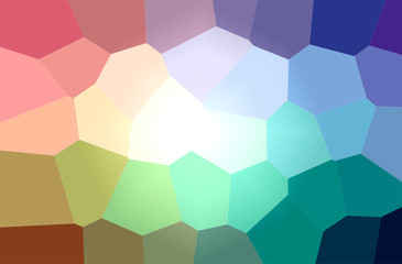 Fototapeta na wymiar Abstract illustration of blue, red and yellow Giant Hexagon background