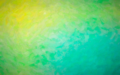 Obraz na płótnie Canvas Illustration of green and yellow Watercolor on paper background.
