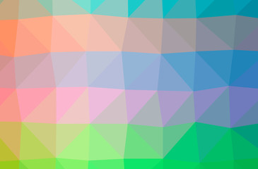Illustration of abstract Green, Purple horizontal low poly background. Beautiful polygon design pattern.