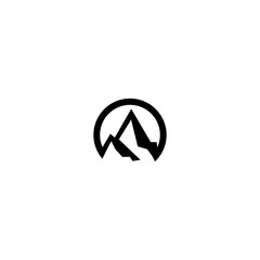 mount peak mountain logo vector icon illustration