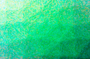 Abstract illustration of green, yellow Impressionist Pointlilism background