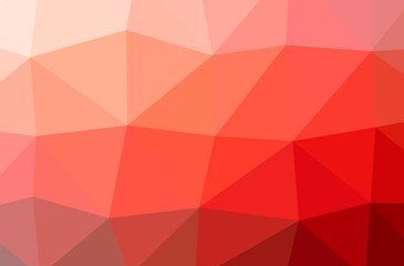 Illustration of abstract Red horizontal low poly background. Beautiful polygon design pattern.