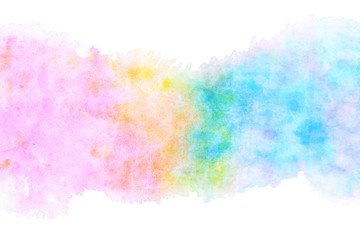 カラフル アブストラクト 虹 水彩 背景