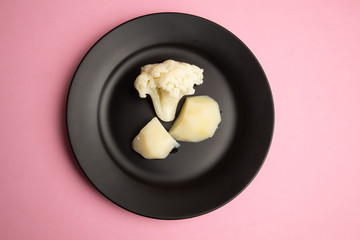 cooked cauliflower dish with potatoes