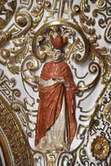 Décor en stuc église Santo Domingo d'Oaxaca, Mexique