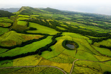 Volcano craters of Sao Miguel Island, Azores