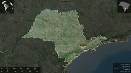 São Paulo, Brazil - composition. Satellite