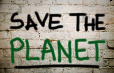 Save the planet on the wall