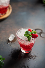 Gradient red cocktail