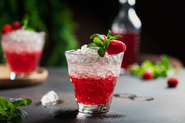 Gradient red cocktail