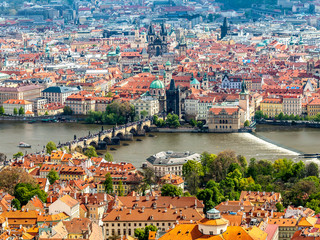 Naklejka na ściany i meble View of the city of Prague
