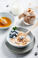Breakfast with corn flakes