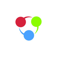 Social Media, social, people, forum, chat, consulting, community vector logo design