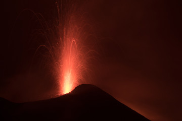 Strombolian Activity on Mount Etna