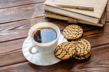 Coffee Break - Notepad and Pen along with coffee