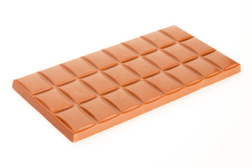 Chocolate bar isolated on a white background
