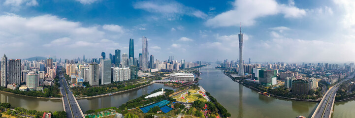 Fototapeta premium Guangzhou city skyline, Guangdong Province, China