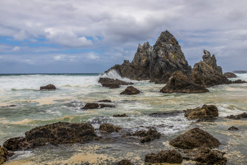 Fototapeta na wymiar rocks and ocean in Australia