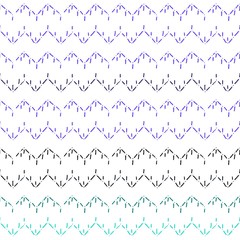 Abstract seamless pattern background design,  zig drawing.