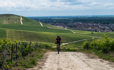 Obraz premium biking in the mountains