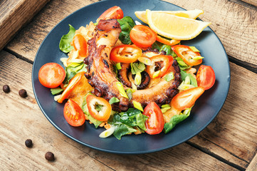 Healthy octopus salad