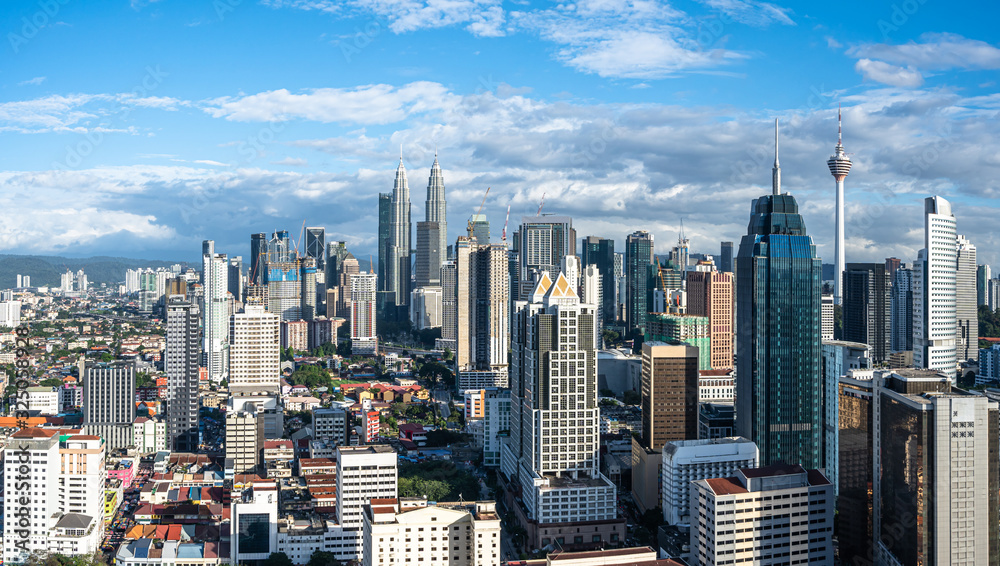 Wall mural city skyline