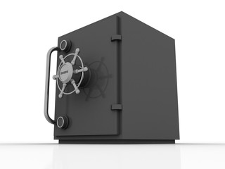 Obraz premium 3d rendering metal locker