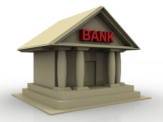 3d rendering Build bank