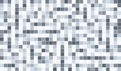 Grayscale pixel background. Abstract digital vector illustration.