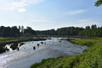 Venta Rapid waterfall - Ventas Rumba, the widest waterfall in Europe, Kuldiga, Latvia
