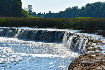 Venta Rapid waterfall - Ventas Rumba, the widest waterfall in Europe, Kuldiga, Latvia