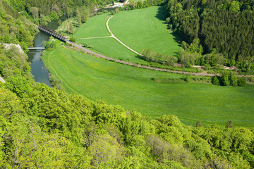 Donautal in der Nähe von Beuron, Baden-Württemberg, Deutschland