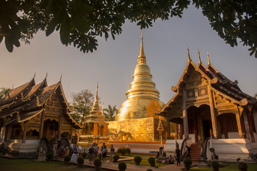 Fototapeta premium THAILAND CHIANG MAI WAT PHRA SINGH