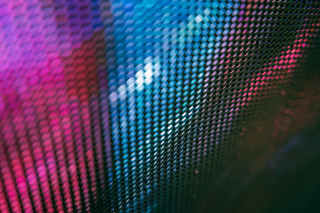 CloseUp LED blurred screen. LED soft focus background. abstract background ideal for design.