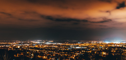 Naklejka premium aerial view of the brasov city