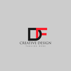 df link minimal logo,e logotype,letter logos