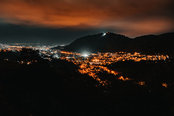Fototapeta premium aerial view of the brasov city