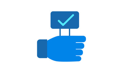 Selection icon for choice-making and decision processes