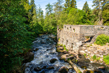 The old mill and Latokartanonkoski rapids, Pernio, Salo, Finland