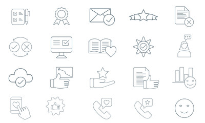 Opinions icon pack for feedback and suggestions