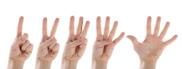 Counting Numbers by Hand, Learning Numbers