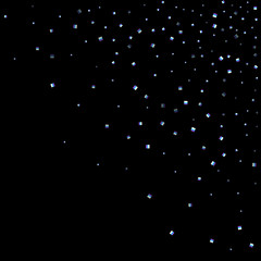 Rainbow, iridescent rectangle, shiny confetti.