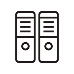 Binder icon in trendy outline style design. Vector graphic illustration. Suitable for website design, logo, app, and ui. Editable vector stroke. EPS 10.