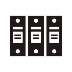 Binder icon in trendy flat style design. Vector graphic illustration. Suitable for website design, logo, app, and ui. EPS 10.